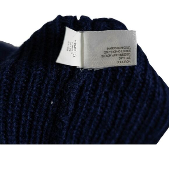 Old Navy XL Dress Sweater Cowl-Neck 3/4 Sleeves Blue - Picture 6 of 6